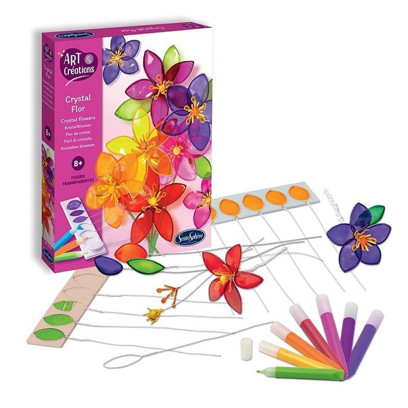 Jucarii, Copii si Bebe - Jucarii si jocuri - Jucarii & jocuri educative - Seturi de artizanat - Kit creativ, Flori de Cristal - Infinity.ro