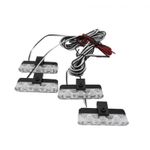 Casa si Gradina - Corpuri si surse de iluminat - Iluminat comercial si industrial - Proiectoare si lampi de lucru - Set 4 lumini stroboscop rosu albastru grila, telecomanda, 7 functii, 12V - Infinity.ro