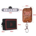 Casa si Gradina - Corpuri si surse de iluminat - Iluminat comercial si industrial - Proiectoare si lampi de lucru - Set 4 lumini stroboscop rosu albastru grila, telecomanda, 7 functii, 12V - Infinity.ro