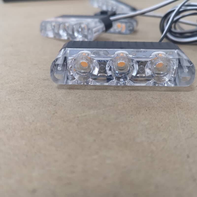 Casa si Gradina - Corpuri si surse de iluminat - Iluminat comercial si industrial - Proiectoare si lampi de lucru - Set 4 lumini stroboscop rosu albastru grila, telecomanda, 7 functii, 12V - Infinity.ro