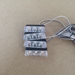 Casa si Gradina - Corpuri si surse de iluminat - Iluminat comercial si industrial - Proiectoare si lampi de lucru - Set 4 lumini stroboscop rosu albastru grila, telecomanda, 7 functii, 12V - Infinity.ro