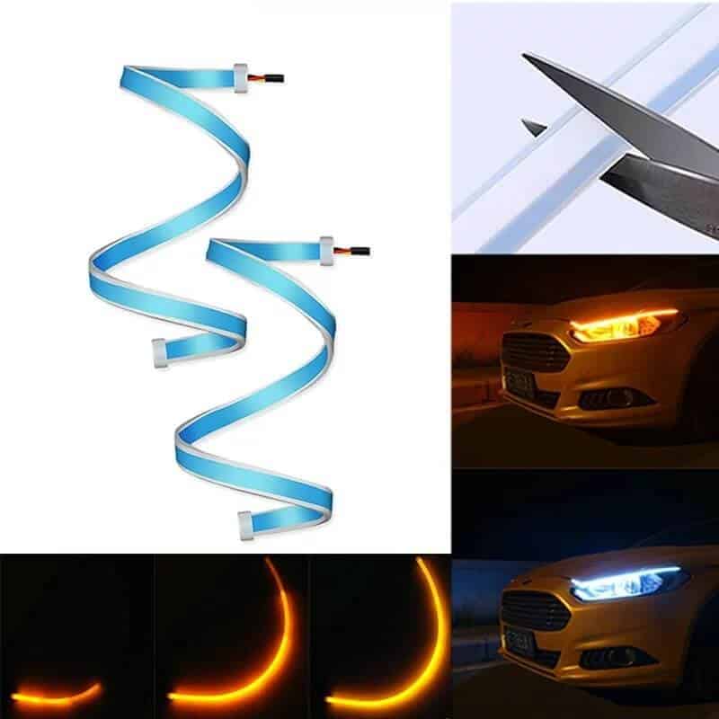 Auto si Moto - Piese auto si accesorii - Caroserie - Faruri, stopuri si proiectoare - Lumini de zi 30cm, DRL cu semnalizare dinamica / secventiala - Infinity.ro