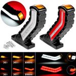 Auto si Moto - Piese auto si accesorii - Caroserie - Faruri, stopuri si proiectoare - Coarne gabarit alb rosu, 12-24V, semnalizare dinamica, K9921 - Infinity.ro