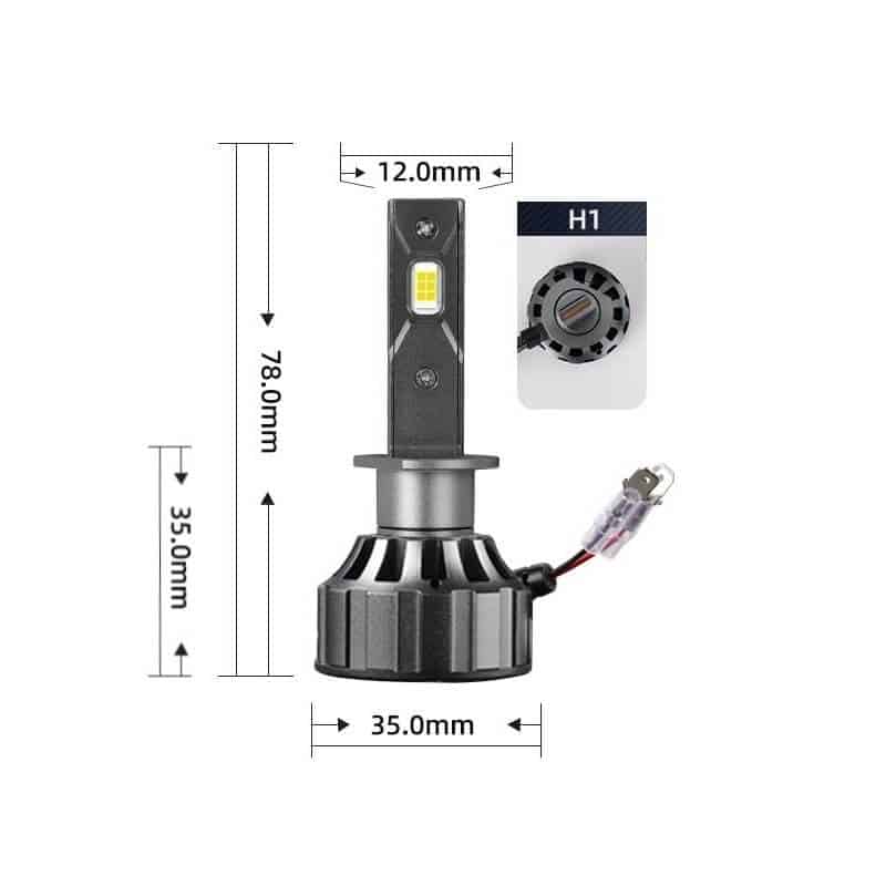 Auto si Moto - Electrice auto - Iluminare si semnalizare - Becuri auto - Becuri led H1 Canbus 120W, lumina alb-rece, 12000 lumeni, fara eroare - Infinity.ro