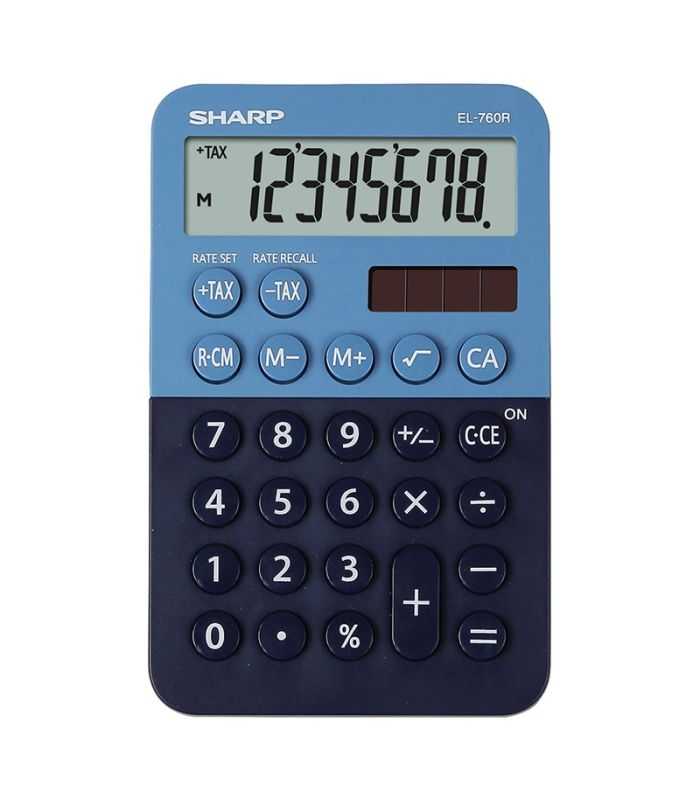 Calculator birou profesional 8 cifre SHARP EL-760RB-BL SHEL760