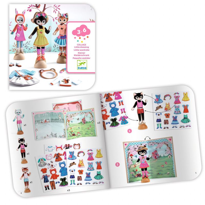 Jucarii, Copii si Bebe - Jucarii si jocuri - Jucarii & jocuri educative - Jucarii interactive - Joc creativ Mica garderoba, Djeco - Infinity.ro