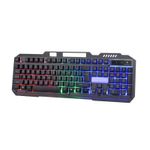 PC, gaming si accesorii - Periferice PC - Tastaturi - Tastatura gaming multimedia USB iluminare fundal LED Varr - Infinity.ro