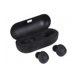 Casti mini Bluetooth cu microfon HMP 12E05 AIRBUDS negru Trevi
