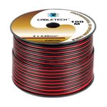 Casa si Gradina - Electrice - Cabluri electrice si conductori - Cablu difuzor cupru 2x2.50mm rosu/negru 1m Cabletech KAB0386 - Infinity.ro
