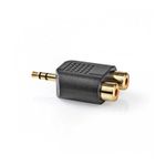 TV, Audio-Video si Foto - Audio Hi-Fi - Accesorii Audio Hi-Fi - Adaptor Audio Stereo Jack 3.5 mm tata - 2x RCA mama aurit Nedis - Infinity.ro