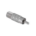 TV, Audio-Video si Foto - Audio Hi-Fi - Accesorii Audio Hi-Fi - Adaptor F mama la RCA tata din metal Goobay - Infinity.ro