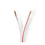 Casa si Gradina - Electrice - Cabluri electrice si conductori - Cablu difuzor 2x 2.50mm CCA alb Nedis CAGW2500WT1000 - Infinity.ro