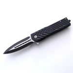 Sport si Outdoor - Camping - Cutite, bricege si accesorii - Cutite si bricege - Cutit pliabil Foxter, tip briceag, 21 cm, otel inoxidabil, clema de agatare, maner metal - Infinity.ro