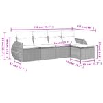 Casa si Gradina - Gradina si terasa - Mobilier exterior - Seturi mobila gradina - Set canapele de gradina cu perne, 5 piese gri deschis poliratan - Infinity.ro