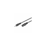 Casa si Gradina - Electrice - Accesorii electrice - Prelungitoare, triple, fise - Cablu prelungitor Jack 3.5 mm 5m stereo mama-tata negru Goobay - Infinity.ro