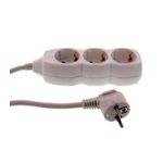 Casa si Gradina - Electrice - Accesorii electrice - Prelungitoare, triple, fise - Prelungitor electric 3 prize 1.5m 3xG1.5mmp 3500W 16A alb Well - Infinity.ro