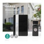 Casa si Gradina - Electrice - Accesorii electrice - Sonerii electrice - Sonerie fara fir 300m 36 melodii 80dB IP44 negru Nedis - Infinity.ro