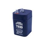 Casa si Gradina - Electrice - Accesorii electrice - Baterii, acumulatori si incarcatoare - Acumulator AGM VRLA 6V 5.3A 67mm x 67mm x h 97mm cu arcuri tip 4R25 TED Battery Expert Holland - Infinity.ro