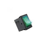 Casa si Gradina - Corpuri si surse de iluminat - Becuri si tuburi neon - Becuri - Comutator basculant 1 circuit 2 pozitii 12V 15A cu bec verde incastrare 19x13mm HOME - Infinity.ro
