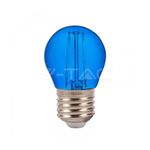 Casa si Gradina - Corpuri si surse de iluminat - Becuri si tuburi neon - Becuri - Bec LED G45 E27 2W cu filament lumina albastra V-TAC - Infinity.ro