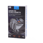 Auto si Moto - Electronice auto - Multimedia auto - Modulator FM Bluetooth A9, Dual USB max. 4.8A, 2 adaptoare bricheta, Hands Free, ecran LED - Infinity.ro