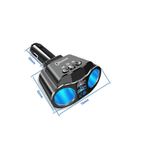 Auto si Moto - Electronice auto - Multimedia auto - Modulator FM Bluetooth A9, Dual USB max. 4.8A, 2 adaptoare bricheta, Hands Free, ecran LED - Infinity.ro