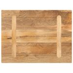 Casa si Gradina - Mobilier - Feronerie si accesorii mobila - Blat masa, 80x60x3,8 cm, dreptunghiular, lemn masiv de mango (natural) - Infinity.ro