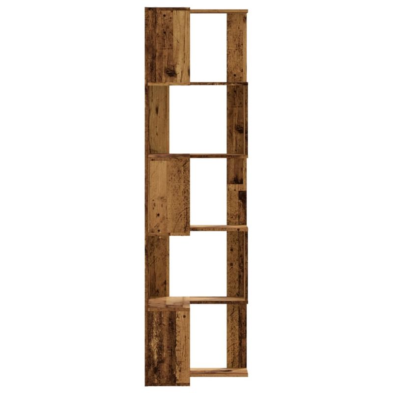 Casa si Gradina - Mobilier - Biblioteci si rafturi - Biblioteci - Biblioteca 5 niveluri lemn vechi 50x50x179cm lemn prelucrat - Infinity.ro