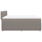Casa si Gradina - Mobilier - Paturi si accesorii - Paturi - Pat box spring cu saltea, gri taupe, 160x200 cm material textil - Infinity.ro