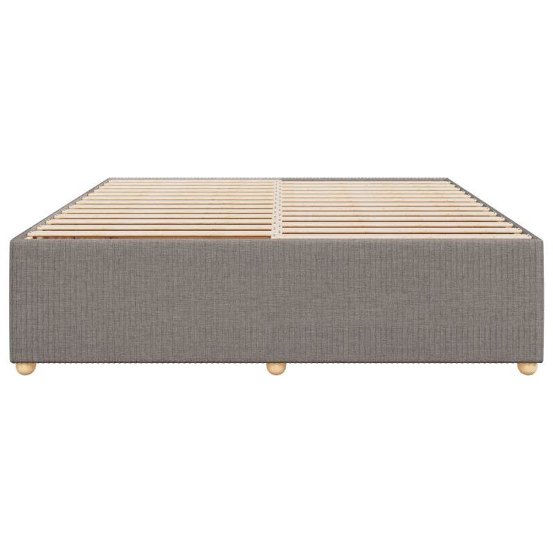 Casa si Gradina - Mobilier - Paturi si accesorii - Paturi - Cadru de pat fara saltea, gri taupe, 200x200 cm, textil - Infinity.ro