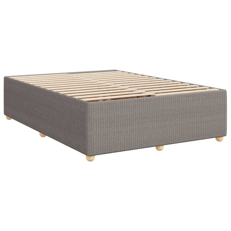 Casa si Gradina - Mobilier - Paturi si accesorii - Paturi - Cadru de pat fara saltea, gri taupe, 140x200 cm, textil - Infinity.ro