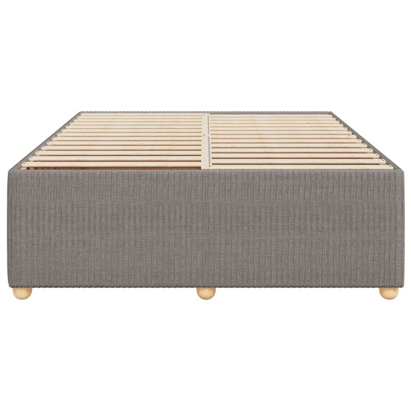 Casa si Gradina - Mobilier - Paturi si accesorii - Paturi - Cadru de pat fara saltea, gri taupe, 140x200 cm, textil - Infinity.ro