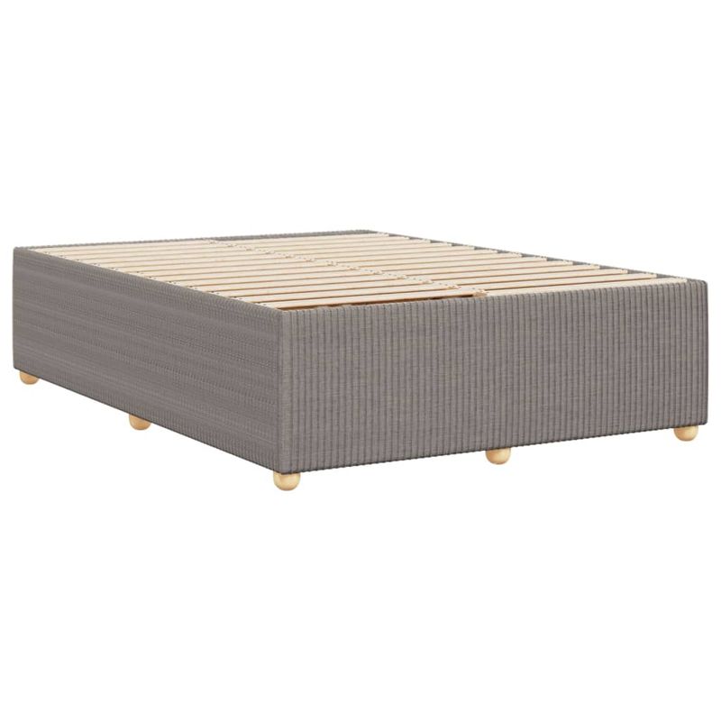 Casa si Gradina - Mobilier - Paturi si accesorii - Paturi - Cadru de pat fara saltea, gri taupe, 140x200 cm, textil - Infinity.ro