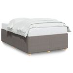 Casa si Gradina - Mobilier - Paturi si accesorii - Paturi - Cadru de pat, gri taupe, 120x190 cm, material textil - Infinity.ro