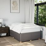 Casa si Gradina - Mobilier - Paturi si accesorii - Paturi - Cadru de pat, gri taupe, 120x190 cm, material textil - Infinity.ro