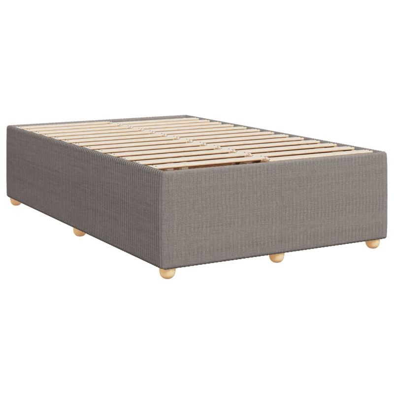 Casa si Gradina - Mobilier - Paturi si accesorii - Paturi - Cadru de pat, gri taupe, 120x190 cm, material textil - Infinity.ro