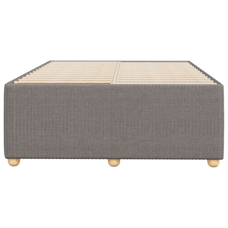 Casa si Gradina - Mobilier - Paturi si accesorii - Paturi - Cadru de pat, gri taupe, 120x190 cm, material textil - Infinity.ro