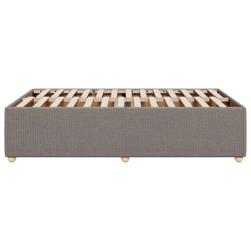 Casa si Gradina - Mobilier - Paturi si accesorii - Paturi - Cadru de pat, gri taupe, 120x190 cm, material textil - Infinity.ro