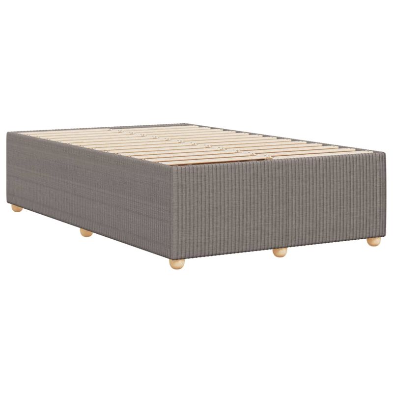 Casa si Gradina - Mobilier - Paturi si accesorii - Paturi - Cadru de pat, gri taupe, 120x190 cm, material textil - Infinity.ro