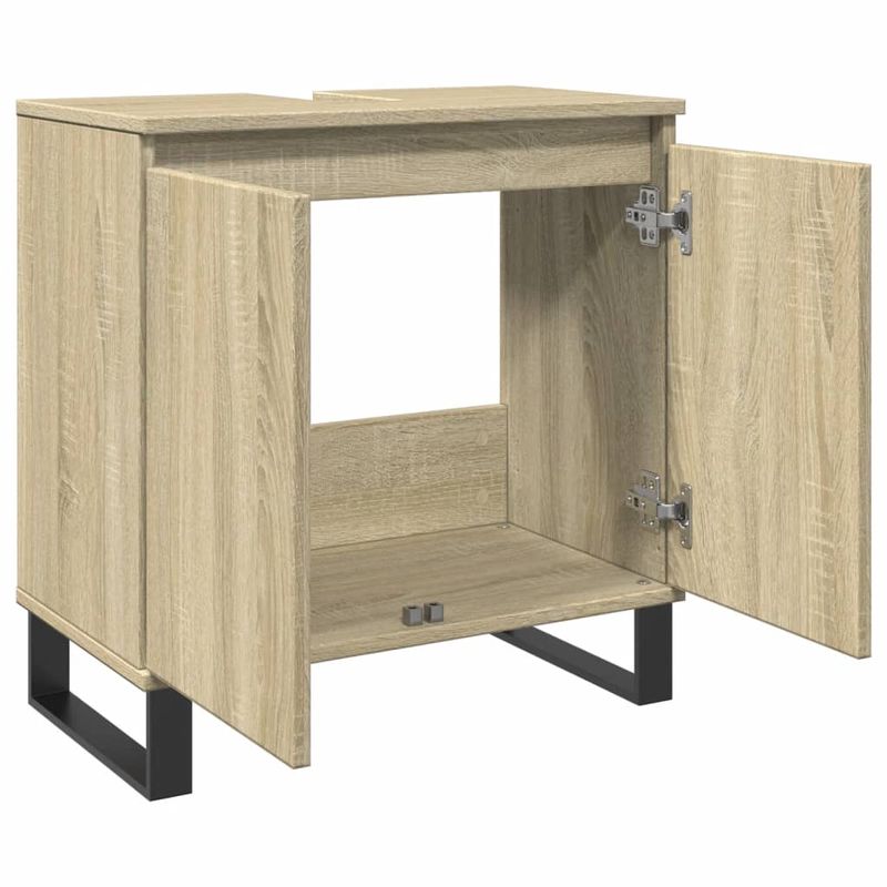 Casa si Gradina - Mobilier - Mobilier baie - Comode baie - Dulap de baie, stejar sonoma, 58x33x60 cm, lemn prelucrat - Infinity.ro
