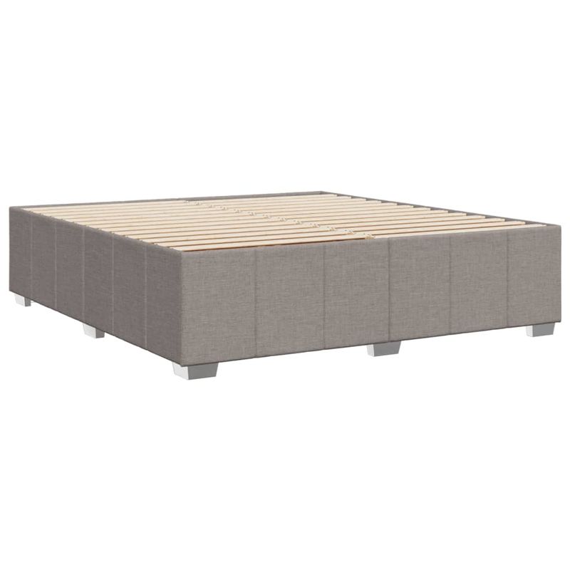 Casa si Gradina - Mobilier - Paturi si accesorii - Paturi - Cadru de pat fara saltea, gri taupe, 180x200 cm, textil - Infinity.ro