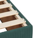 Casa si Gradina - Mobilier - Paturi si accesorii - Paturi - Pat box spring cu saltea, verde inchis, 140x190 cm, catifea - Infinity.ro