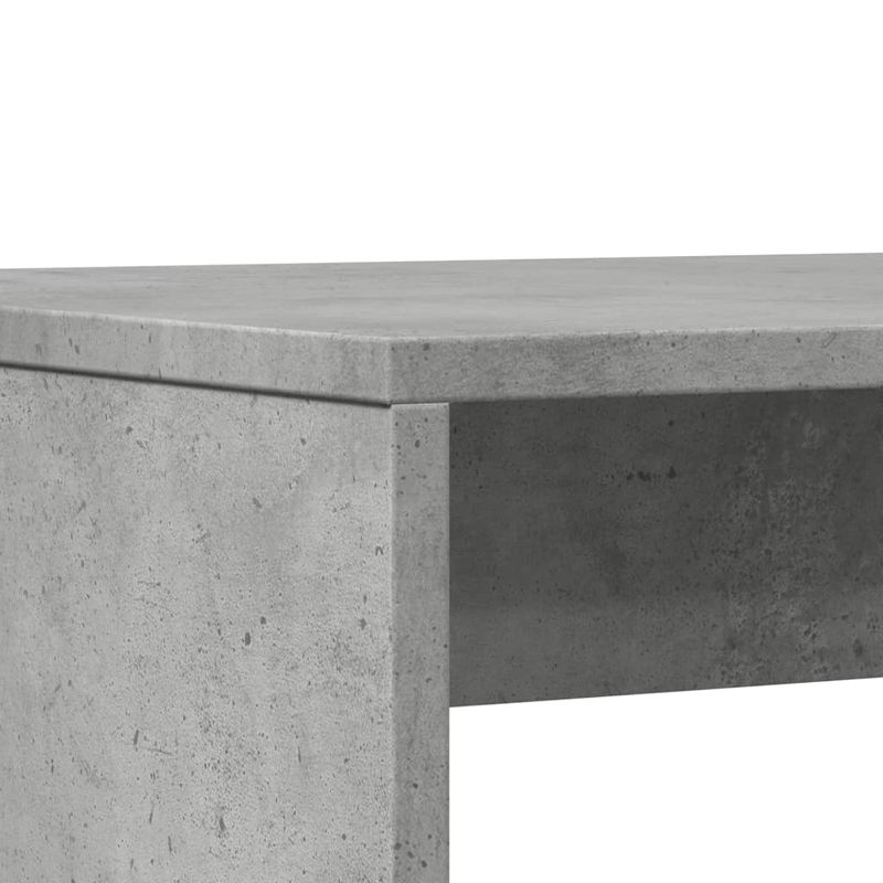 Casa si Gradina - Mobilier - Seturi de mobilier - Seturi bucatarie - Set masa si banci bucatarie, 3 piese, gri beton, lemn prelucrat - Infinity.ro