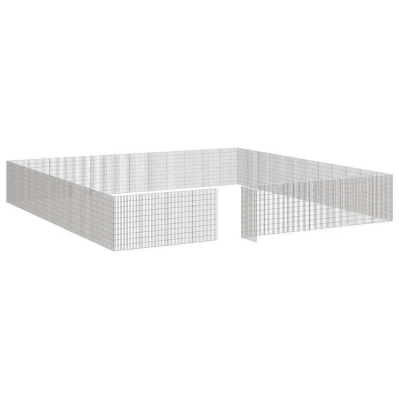Petshop - Accesorii petshop - Culcusuri si custi - Custi interior si exterior - Adapost pentru animale cu 48 panouri, 54x100cm, fier galvanizat - Infinity.ro