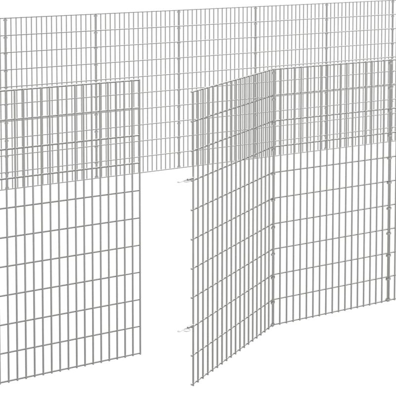 Petshop - Accesorii petshop - Culcusuri si custi - Custi interior si exterior - Adapost pentru animale cu 48 panouri, 54x100cm, fier galvanizat - Infinity.ro