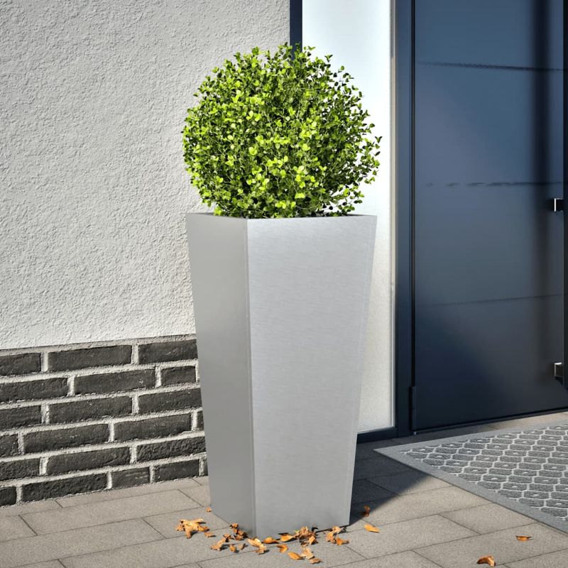 Casa si Gradina - Gradinarit si plante - Plante si ghivece - Ghivece si suporturi - Jardiniera de gradina, 35x35x75 cm, otel galvanizat - Infinity.ro