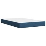 Casa si Gradina - Mobilier - Paturi si accesorii - Paturi - Pat box spring cu saltea, albastru, 120x200 cm, textil - Infinity.ro