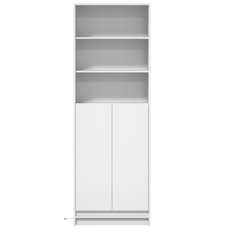 Casa si Gradina - Mobilier - Comode si corpuri - Corpuri bucatarie - Dulap inalt cu LED alb 69x32,5x200 cm lemn prelucrat - Infinity.ro