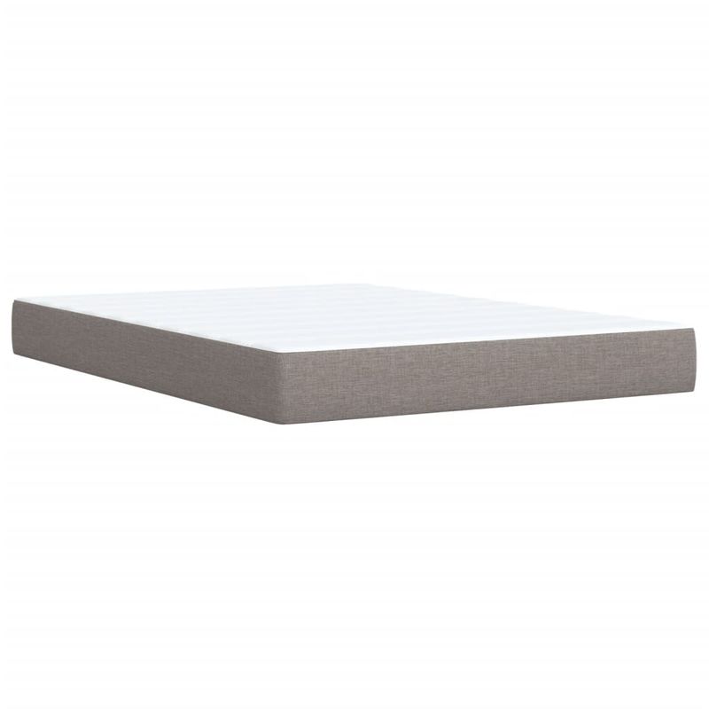 Casa si Gradina - Mobilier - Paturi si accesorii - Paturi - Pat box spring cu saltea, gri taupe, 160x200 cm material textil - Infinity.ro
