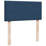 Casa si Gradina - Mobilier - Paturi si accesorii - Paturi - Pat box spring cu saltea, albastru, 90x200 cm, textil - Infinity.ro